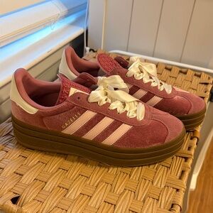 Adidas Gazelle Rose Sneakers with Cream Accents